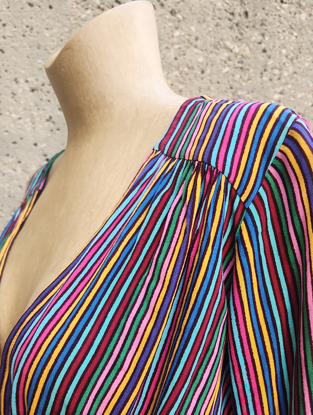 Maeve Multicolor Striped Blouse - Picture 6 of 12